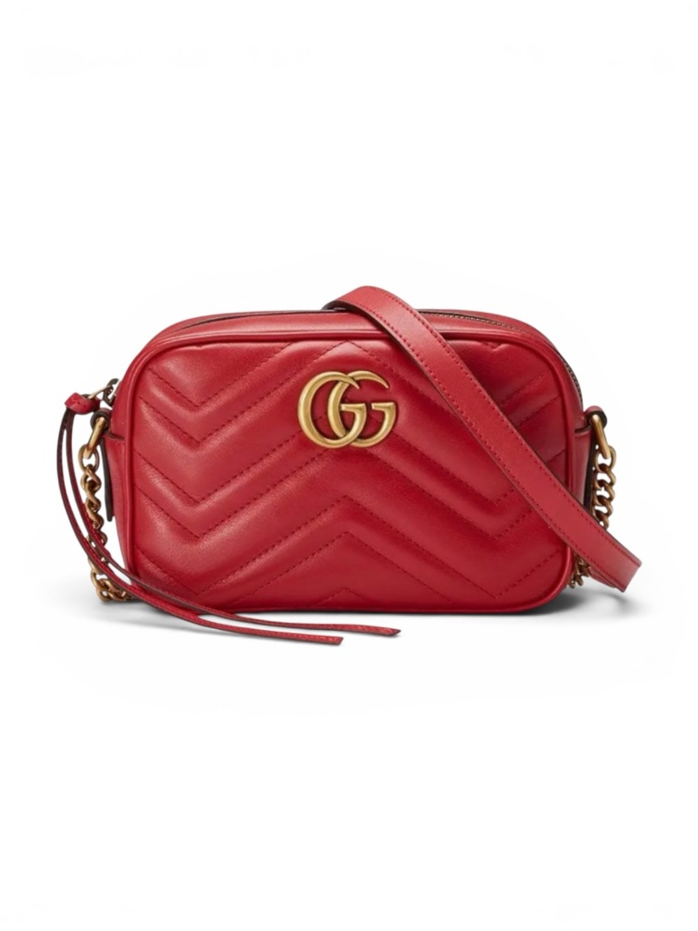 New Gucci Marmont Mini Shoulder Bag Red Retail: $1990